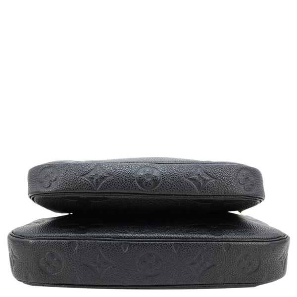 LOUIS VUITTON Multi Pochette Accessoires Monogram Empreinte Leather Crossbody Bag Black