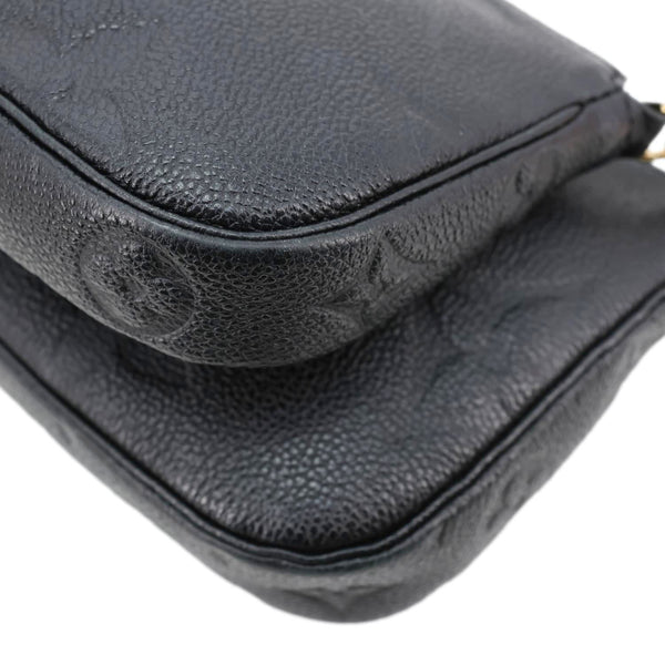 LOUIS VUITTON Multi Pochette Accessoires Monogram Empreinte Leather Crossbody Bag Black