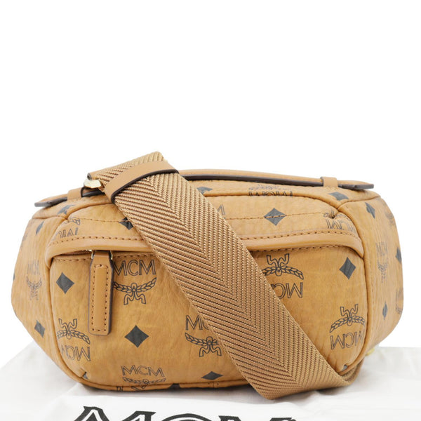 MCM Monogram Visetos Coated Canvas Bumbag Cognac