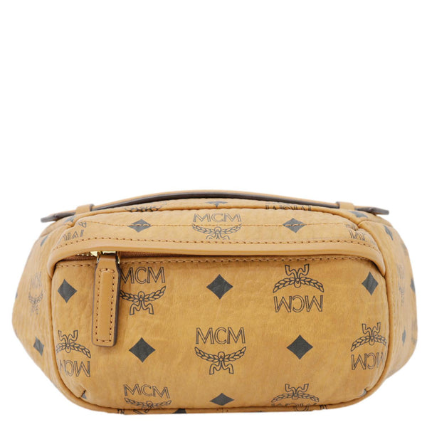 MCM Monogram Visetos Coated Canvas Bumbag Cognac