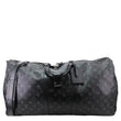 LOUIS VUITTON Keepall 55 Bandouliere Monogram Eclipse Travel Bag Black