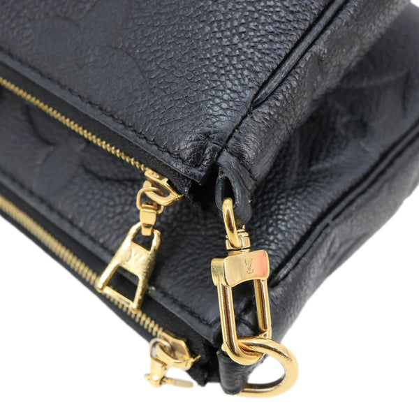 LOUIS VUITTON Multi Pochette Accessoires Monogram Empreinte Leather Crossbody Bag Black