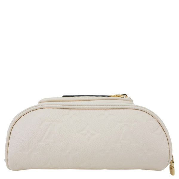 LOUIS VUITTON Mini Monogram Empreinte Leather Bumbag Cream