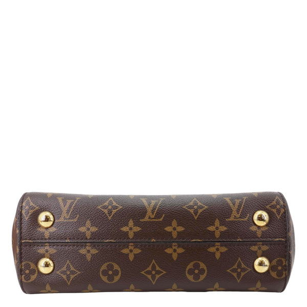 LOUIS VUITTON Cluny BB Monogram Canvas Crossbody Bag Brown