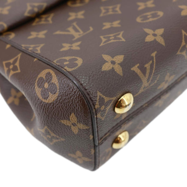 LOUIS VUITTON Cluny BB Monogram Canvas Crossbody Bag Brown