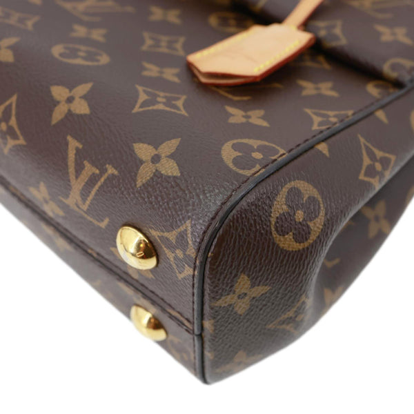 LOUIS VUITTON Cluny BB Monogram Canvas Crossbody Bag Brown