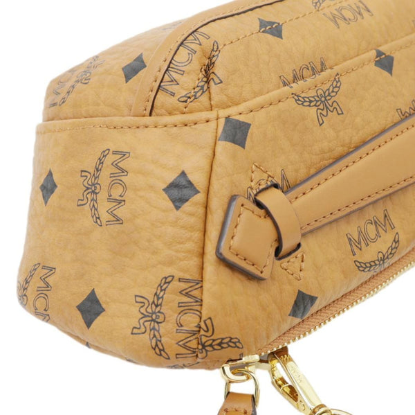 MCM Monogram Visetos Coated Canvas Bumbag Cognac