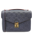 LOUIS VUITTON Metis Pochette Empreinte Leather Crossbody Bag Navy Blue