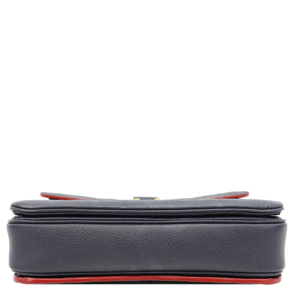 LOUIS VUITTON Metis Pochette Empreinte Leather Crossbody Bag Navy Blue