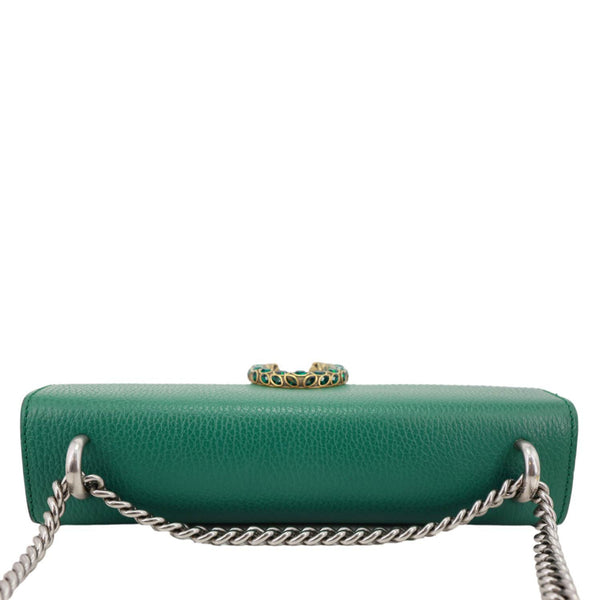 GUCCI Dionysus Small Dollar Calfskin Leather Shoulder Bag Green 400249