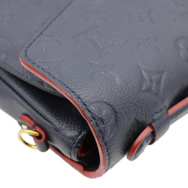 LOUIS VUITTON Metis Pochette Empreinte Leather Crossbody Bag Navy Blue