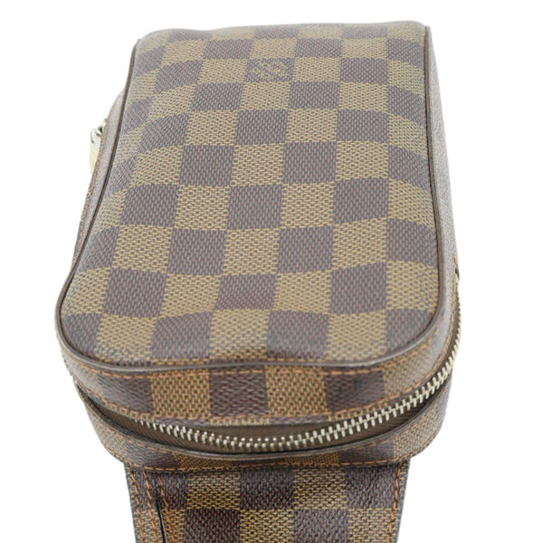 LOUIS VUITTON Geronimos Sling Damier Ebene Crossbody Bag Brown
