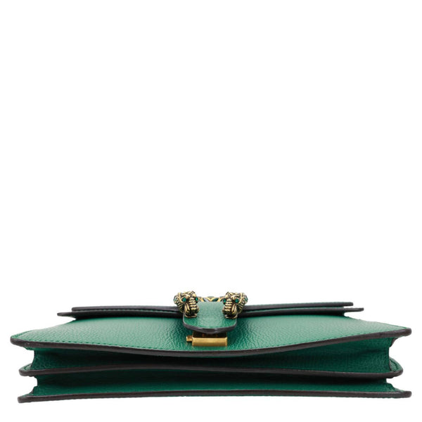 GUCCI Dionysus Small Dollar Calfskin Leather Shoulder Bag Green 400249
