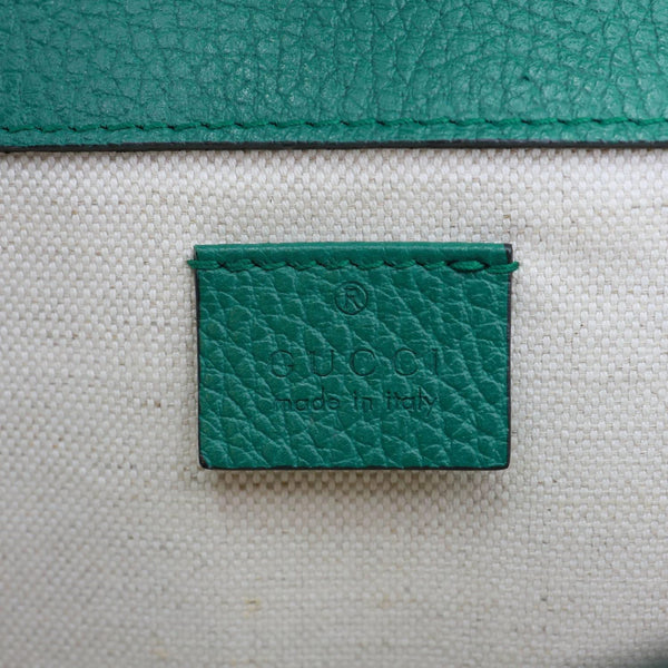 GUCCI Dionysus Small Dollar Calfskin Leather Shoulder Bag Green 400249