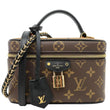 LOUIS VUITTON Vanity Monogram Reverse Canvas Chain Crossbody Bag Brown