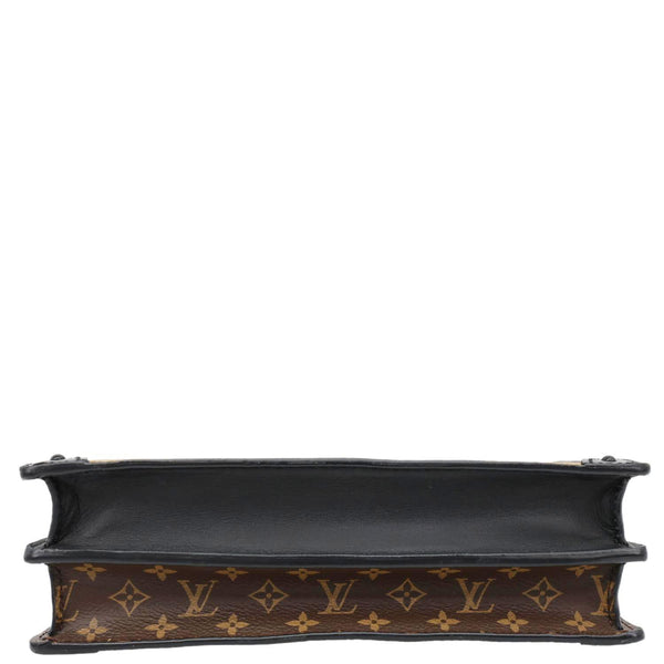 LOUIS VUITTON Trunk Clutch Reverse Monogram Crossbody Bag Brown