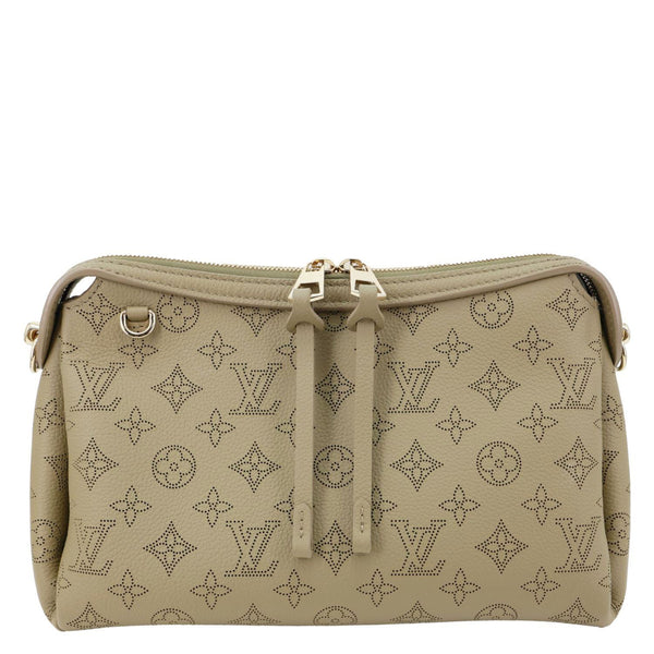 LOUIS VUITTON Hand It All PM Braided Mahina Leather Crossbody Bag Rosemary Green
