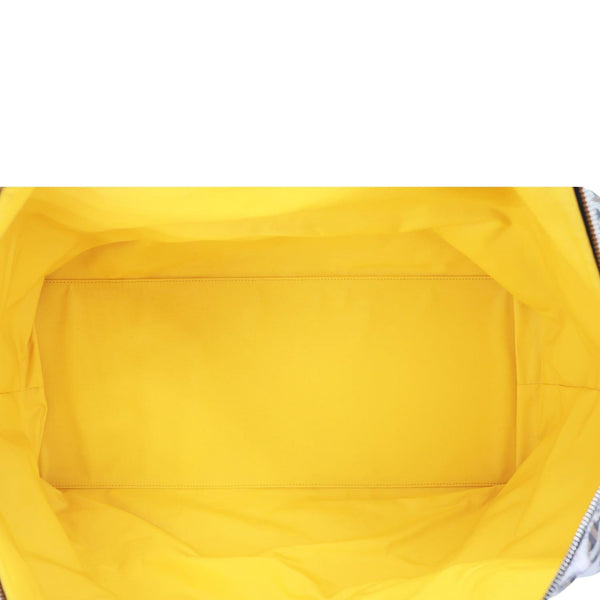 GOYARD Bowling 55 Chevron Print Coated Canvas Duffle Bag Brown