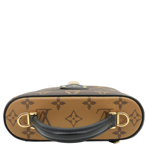LOUIS VUITTON Vanity Monogram Reverse Canvas Chain Crossbody Bag Brown