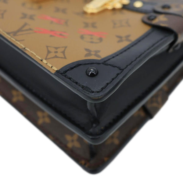 LOUIS VUITTON Trunk Clutch Reverse Monogram Crossbody Bag Brown