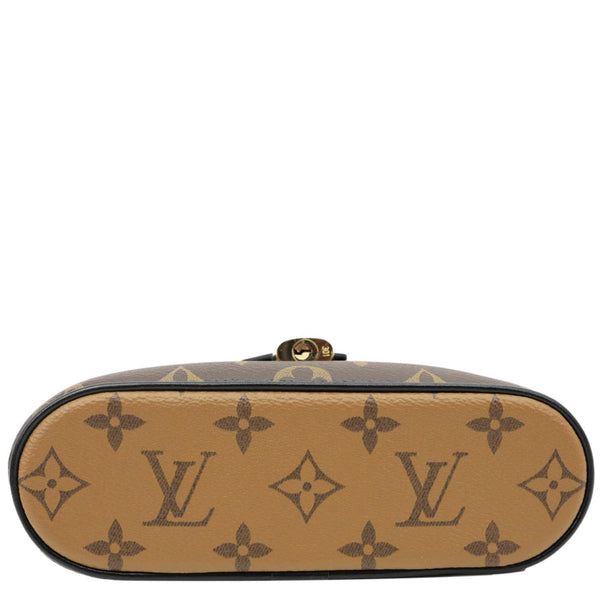 LOUIS VUITTON Vanity Monogram Reverse Canvas Chain Crossbody Bag Brown