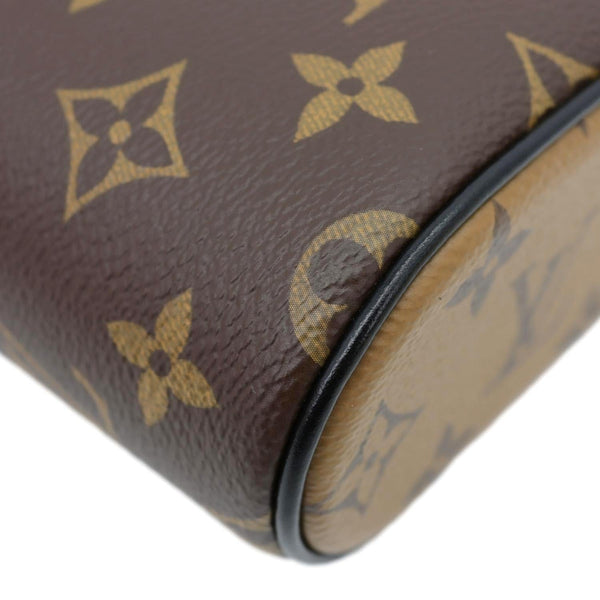 LOUIS VUITTON Vanity Monogram Reverse Canvas Chain Crossbody Bag Brown