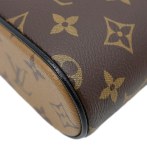 LOUIS VUITTON Vanity Monogram Reverse Canvas Chain Crossbody Bag Brown