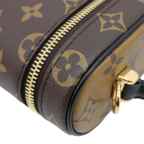 LOUIS VUITTON Vanity Monogram Reverse Canvas Chain Crossbody Bag Brown
