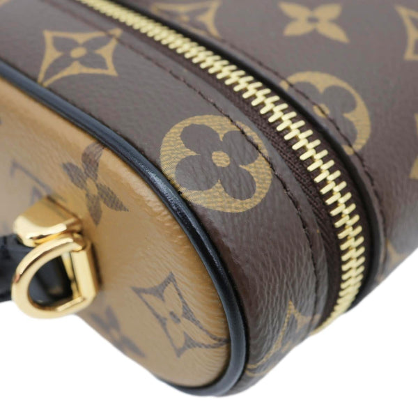 LOUIS VUITTON Vanity Monogram Reverse Canvas Chain Crossbody Bag Brown