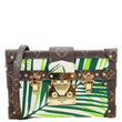 LOUIS VUITTON Petite Malle Palm Tree Monogram Canvas Shoulder Bag Multicolor
