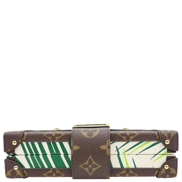 LOUIS VUITTON Petite Malle Palm Tree Monogram Canvas Shoulder Bag Multicolor