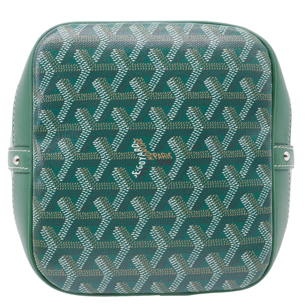 GOYARD Petit Flot PM Canvas Bucket Bag Green