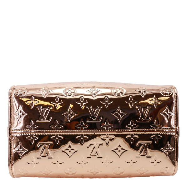 LOUIS VUITTON Speedy Bandouliere 25 Monogram Miroir Leather Shoulder Bag Rose Gold