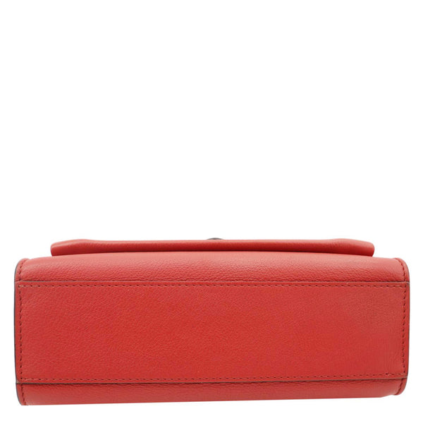 LOUIS VUITTON Lockme BB Taurillon Leather Chain Shoulder Bag Red