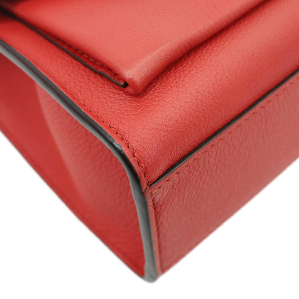 LOUIS VUITTON Lockme BB Taurillon Leather Chain Shoulder Bag Red