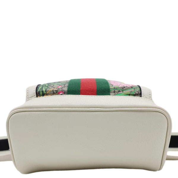 GUCCI Ophidia GG Flora Small Supreme Canvas Backpack Bag Beige 547965