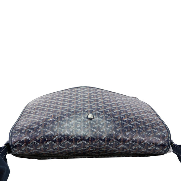 GOYARD Capetien MM Coated Canvas Messenger Bag Navy Blue