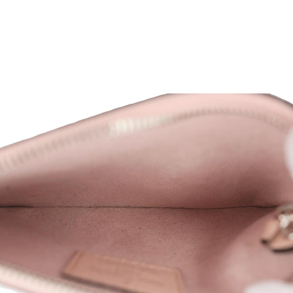 LOUIS VUITTON Mahina Leather Key Pouch Wallet Magnolia