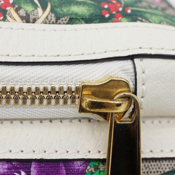 GUCCI Ophidia GG Flora Small Supreme Canvas Backpack Bag Beige 547965