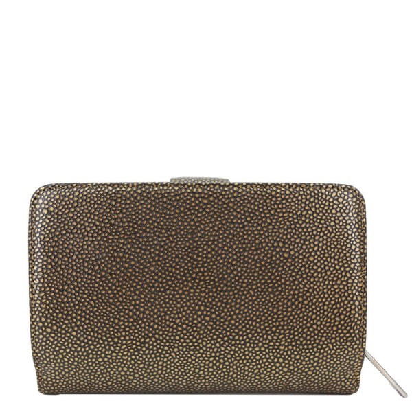 CHANEL Timeless CC Caviar Leather Zipped Pocket Wallet Gold