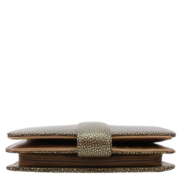 CHANEL Timeless CC Caviar Leather Zipped Pocket Wallet Gold
