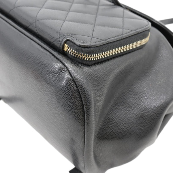 CHANEL Business Affinity Caviar Quilted Backpack Black