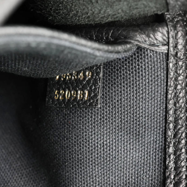 GUCCI Jackie Small Soft Grainy Leather Tote Bag Black 795349