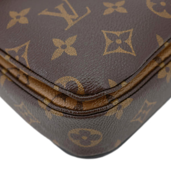 LOUIS VUITTON Metis Pochette Reverse Monogram Canvas Crossbody Bag Brown