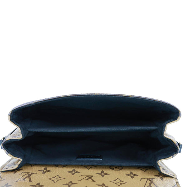 LOUIS VUITTON Metis Pochette Reverse Monogram Canvas Crossbody Bag Brown