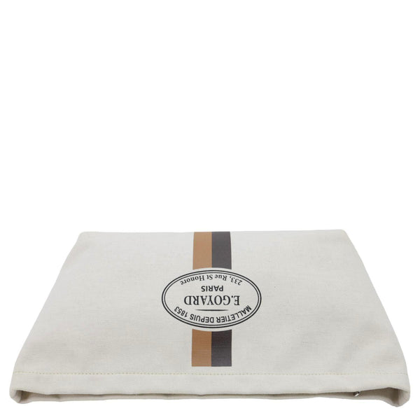 GOYARD Necessaire Cotton Canvas Organizer Pouch Off White