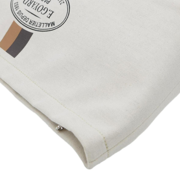 GOYARD Necessaire Cotton Canvas Organizer Pouch Off White