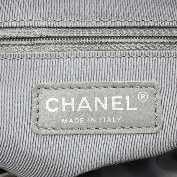 CHANEL Chain Around Flap Medium Quilted Leather Crossbody Bag Blue