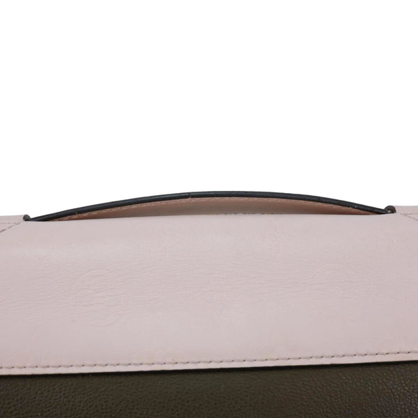 LOUIS VUITTON Very Calfskin Leather Saddle Shoulder Bag Khaki Green