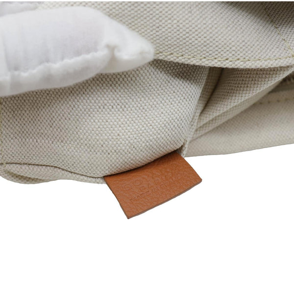 GOYARD Necessaire Cotton Canvas Organizer Pouch Off White